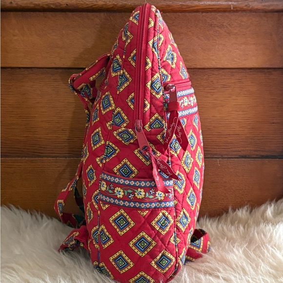 Vera Bradley ‘Bancroft Flowering Paisley Goji Berry’ Mini Backpack - Picture 3 of 6